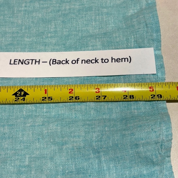 Susan Graver Women Linen LongSleeve Tunic Button Up Shirt 2X Breathable Coastal - Picture 5 of 7